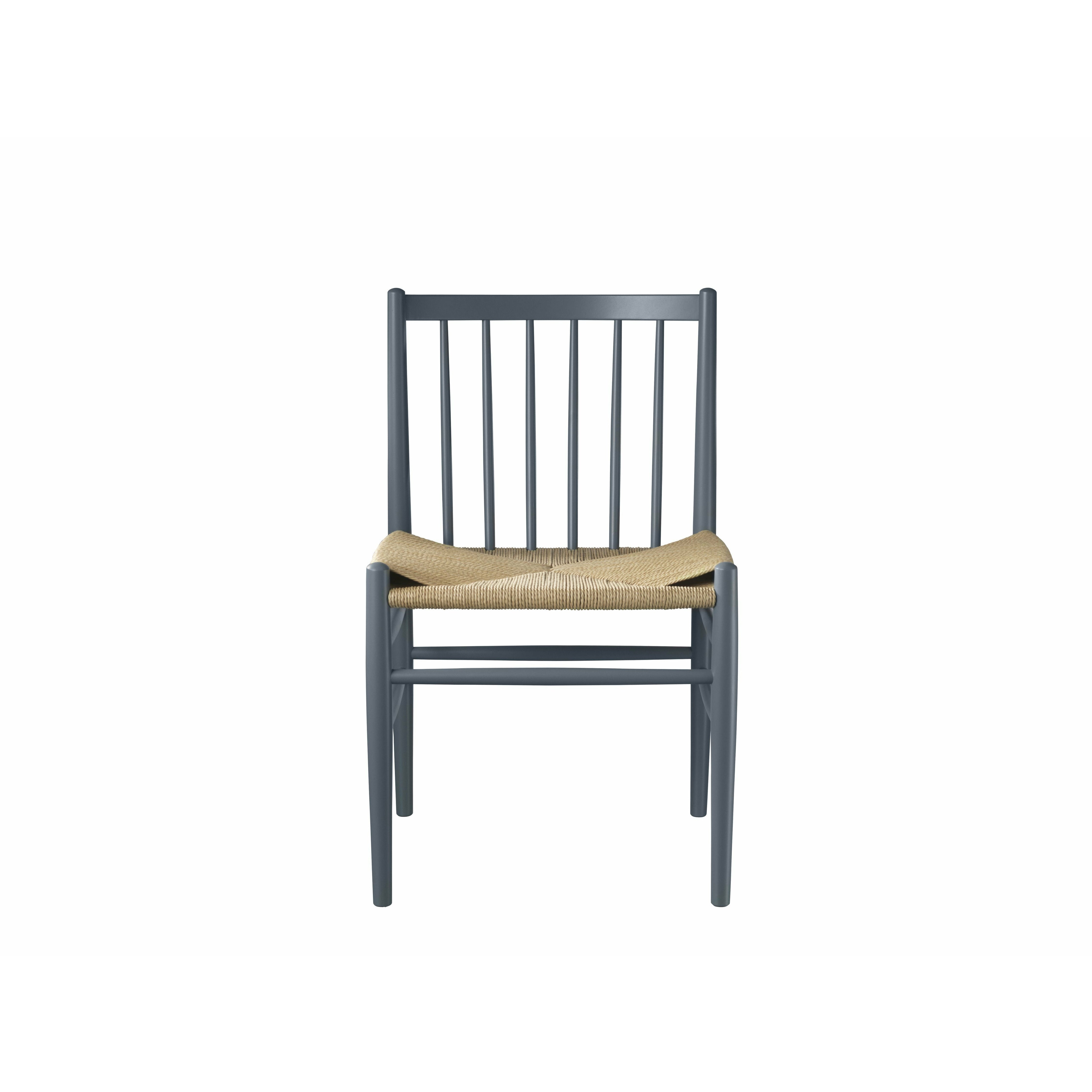 Fdb Møbler J80 Jørgen Bækmark Chair, Blue Grey/Natural