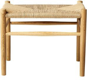 Fdb Møbler J83 Stool, Oak, Natural Mesh