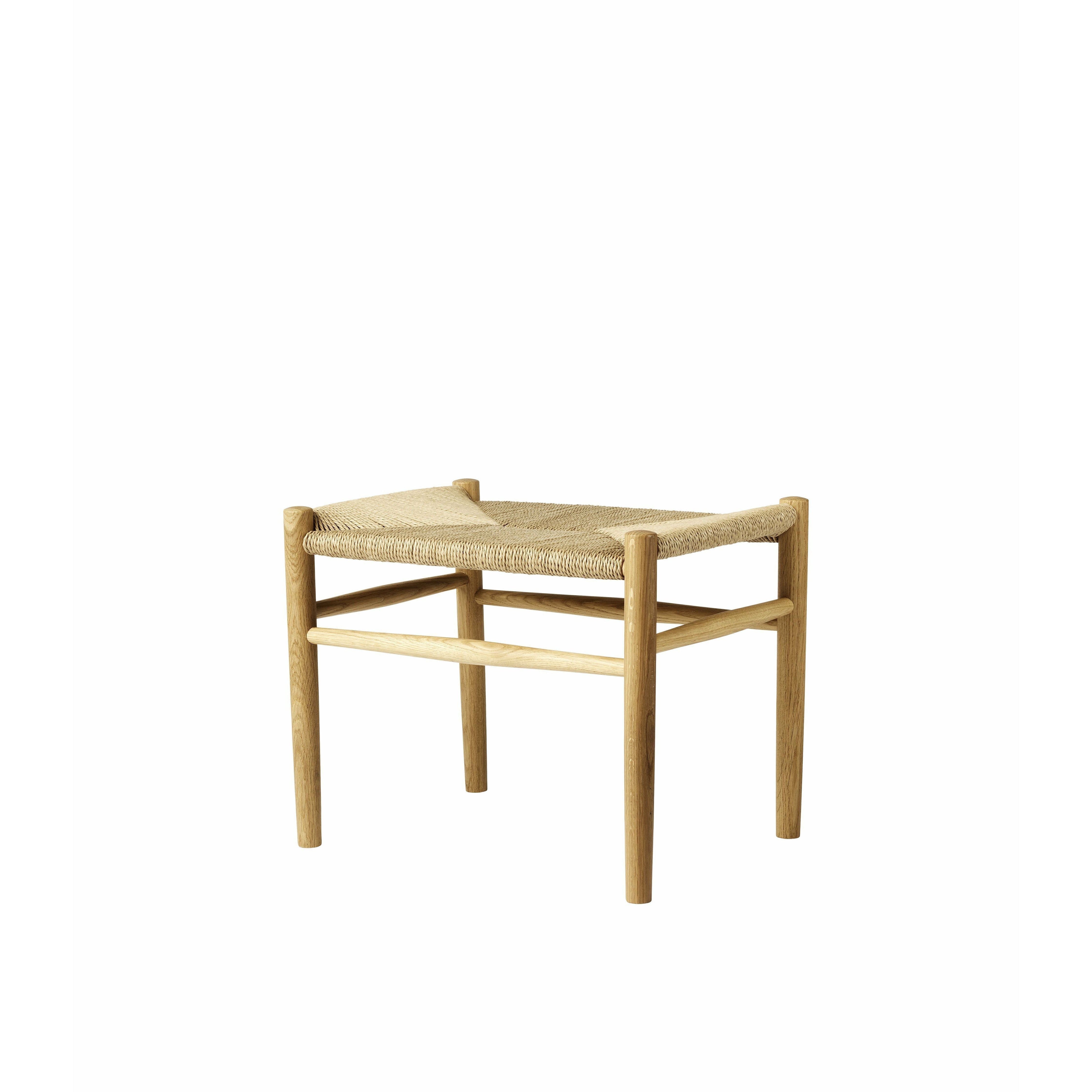 FDB Møbler J83 tabouret fumé en chêne, tresse naturelle