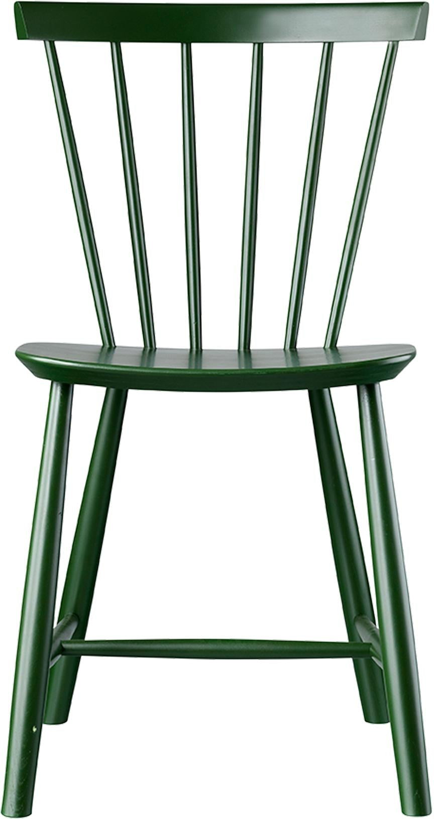 FDB Møbler Poul Volther J46 Silla de comedor Botera, verde, H 80 cm