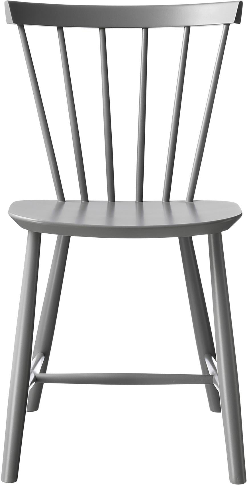 FDB Møbler Poul Volher J46 Essstuhl Beech, Gray, H 80 cm