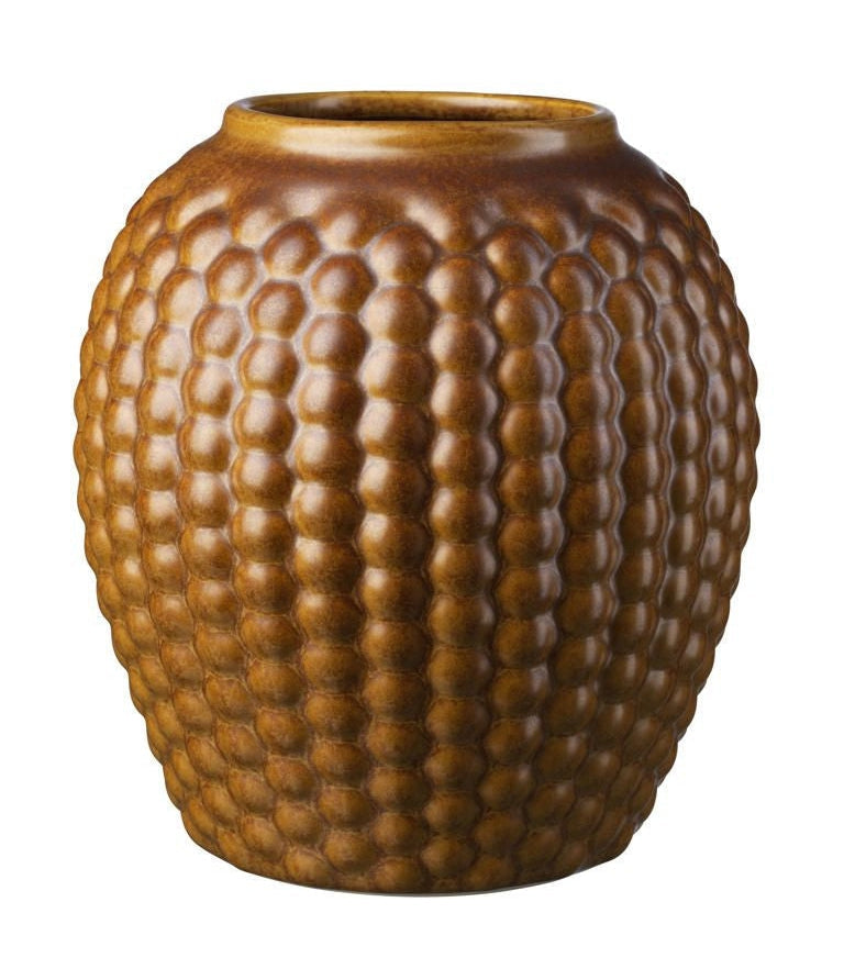 FDB Møbler S7 Lupin Vase Wide H: 22 cm, Golden Brown