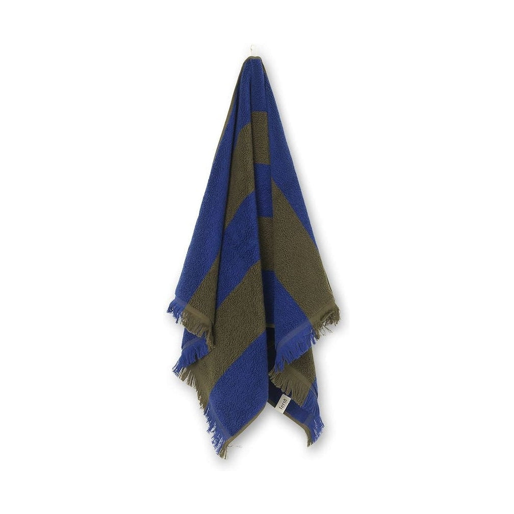 [product_category]-Ferm Living Alee Towel 50x100 Cm, Olive/Light Blue-Ferm Living-5704723285458-1104265579-FER-4