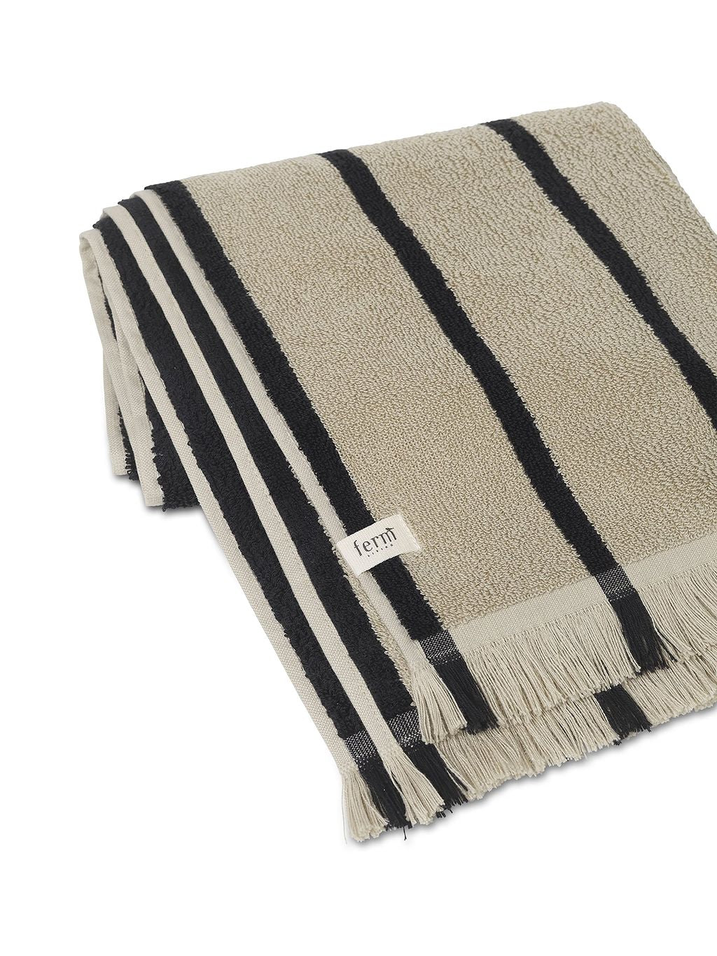 [product_category]-Ferm Living Alee Towel 50x100 Cm, Sand/Black-Ferm Living-5704723285465-1104265580-FER-3