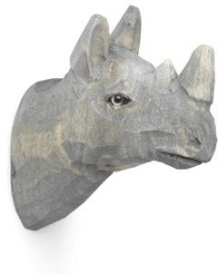 Ferm Living Animal Hand geschnitztes Haken Rhino