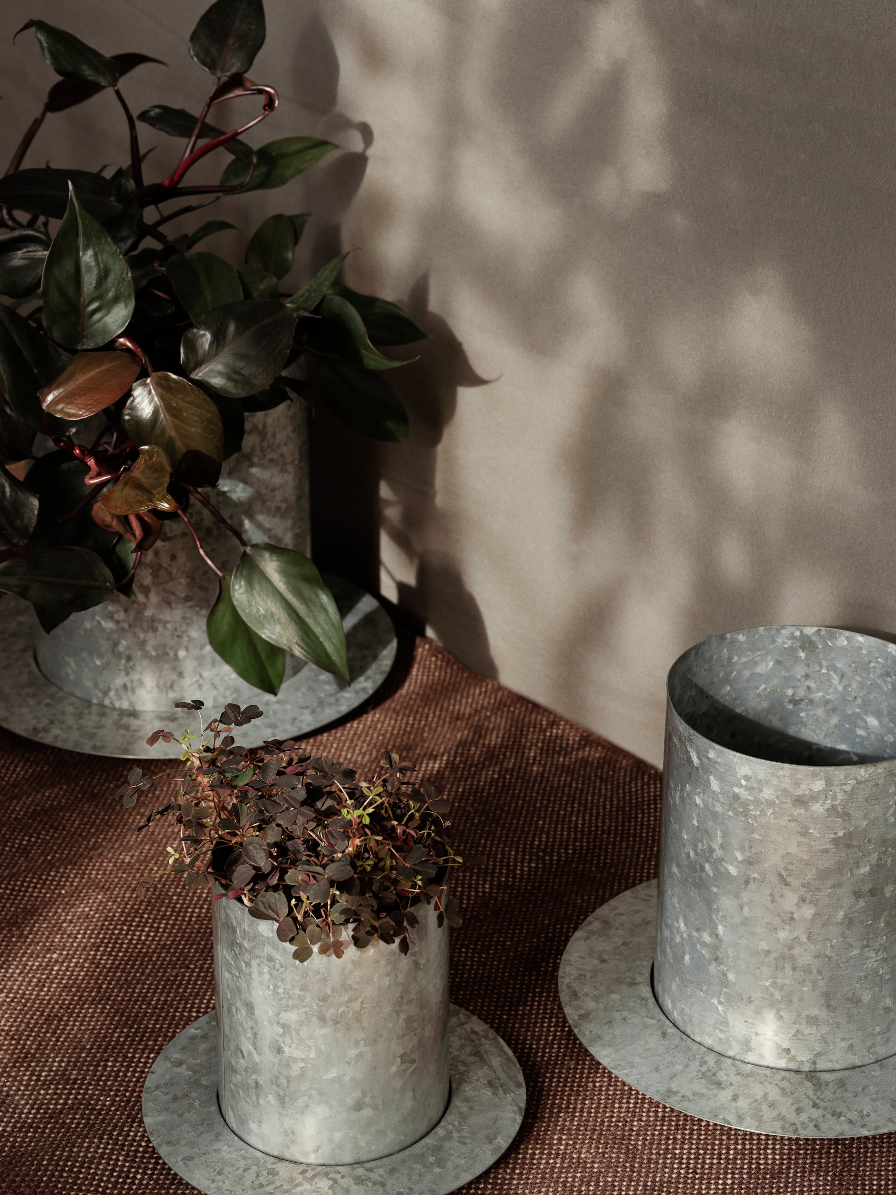 [product_category]-Ferm Living Auran Pot Medium Galvanized-Ferm Living-5704723320678-1104269082-FER-2