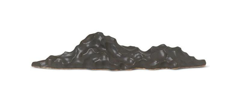 [product_category]-Ferm Living Berg Ceramic Sculpture Low Black-Ferm Living-5704723256335-110133101-FER-1