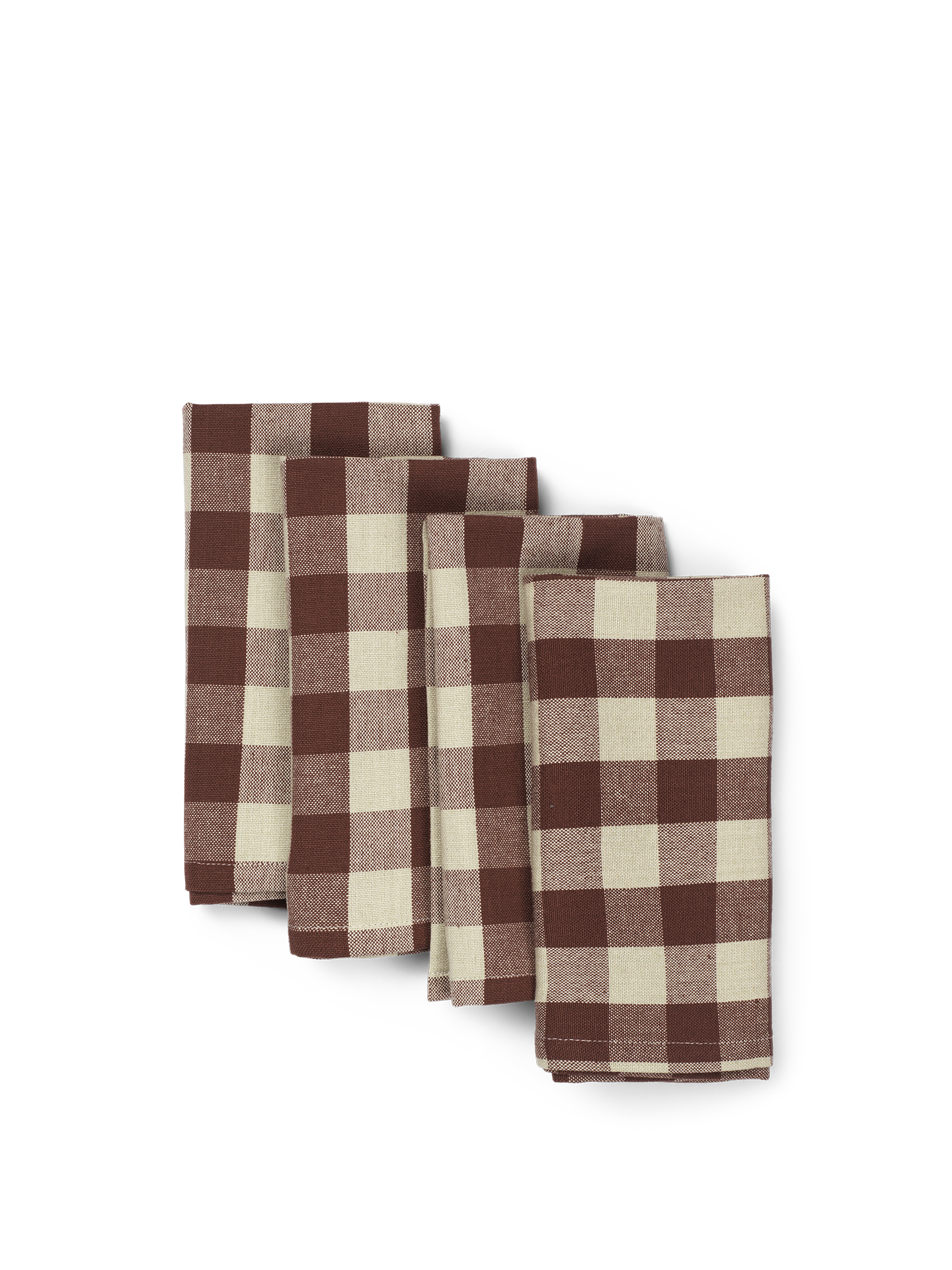 [product_category]-Ferm Living Bothy Check Napkins Set Of 4 Cinnamon/Grey Gre-Ferm Living-5704723320227-1104269037-FER-2