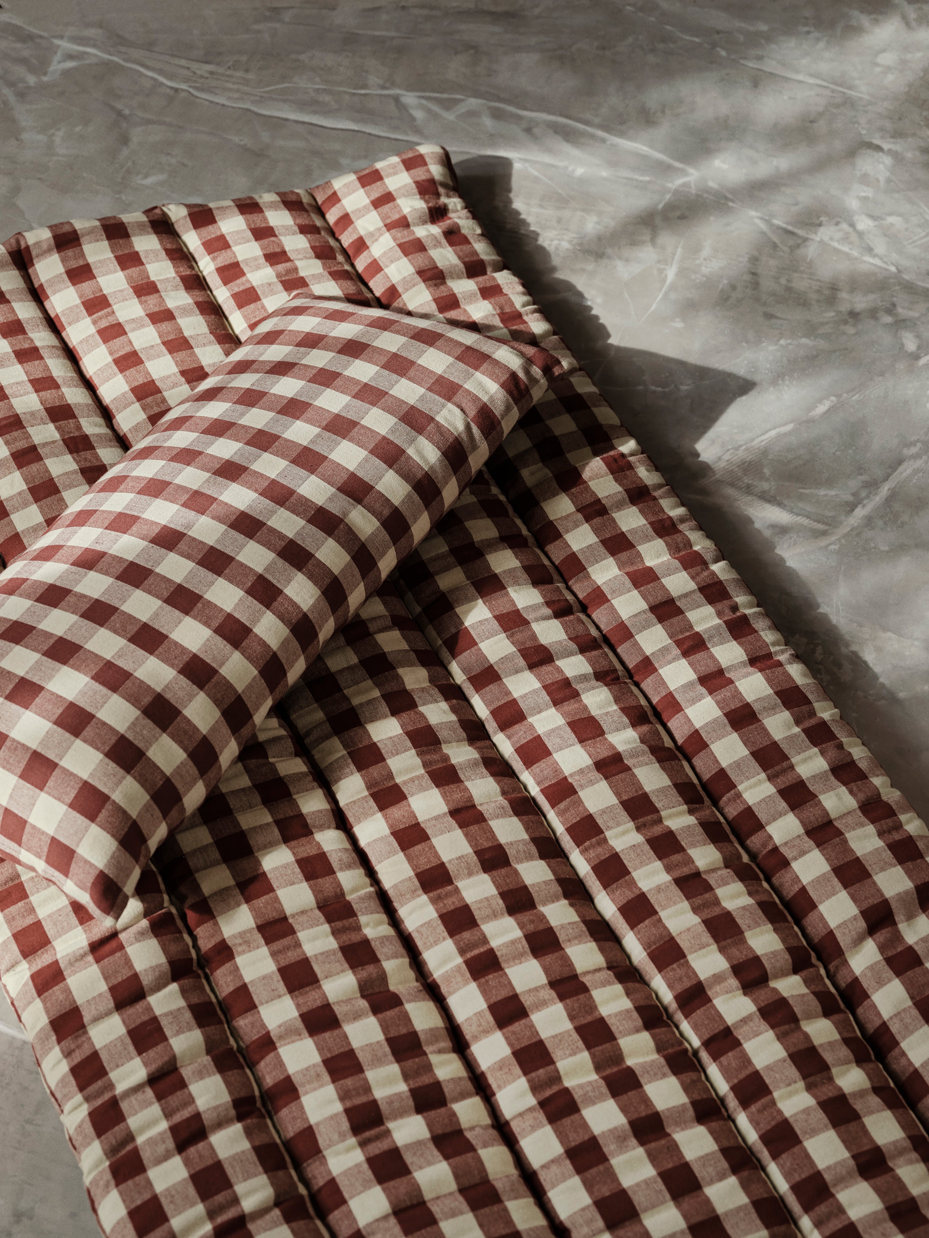 [product_category]-Ferm Living Bothy Check Quilted Mattress Cinnamon/Green-Ferm Living-5704723320470-1104269062-FER-3