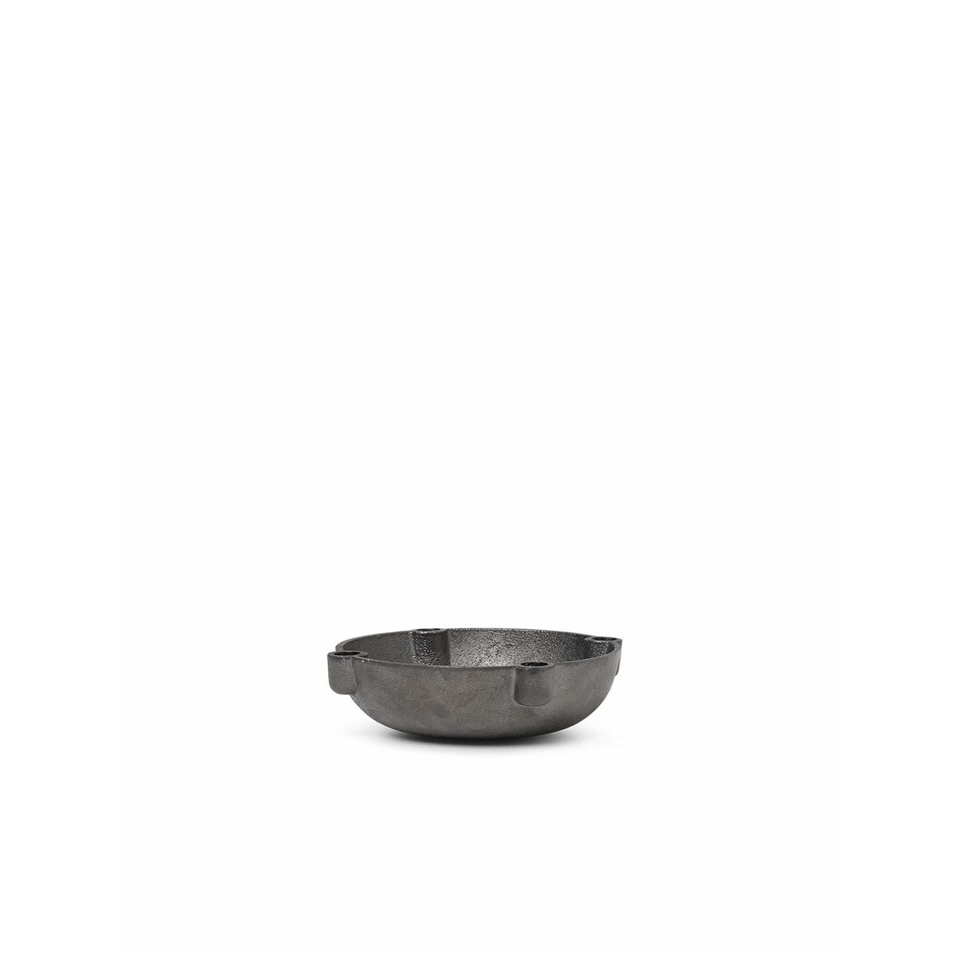 Ferm Living Bowl Candle Holder liten, svart mässing