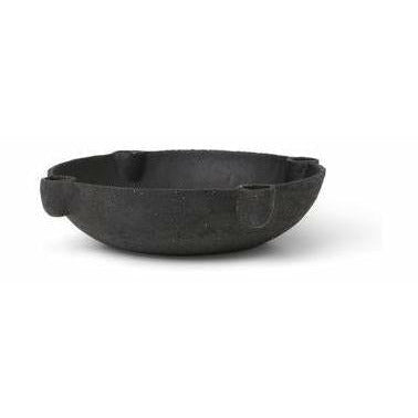 [product_category]-Ferm Living Bowl Candlestick Large, Dark Grey-Ferm Living-5704723271277-1104264161-FER-1