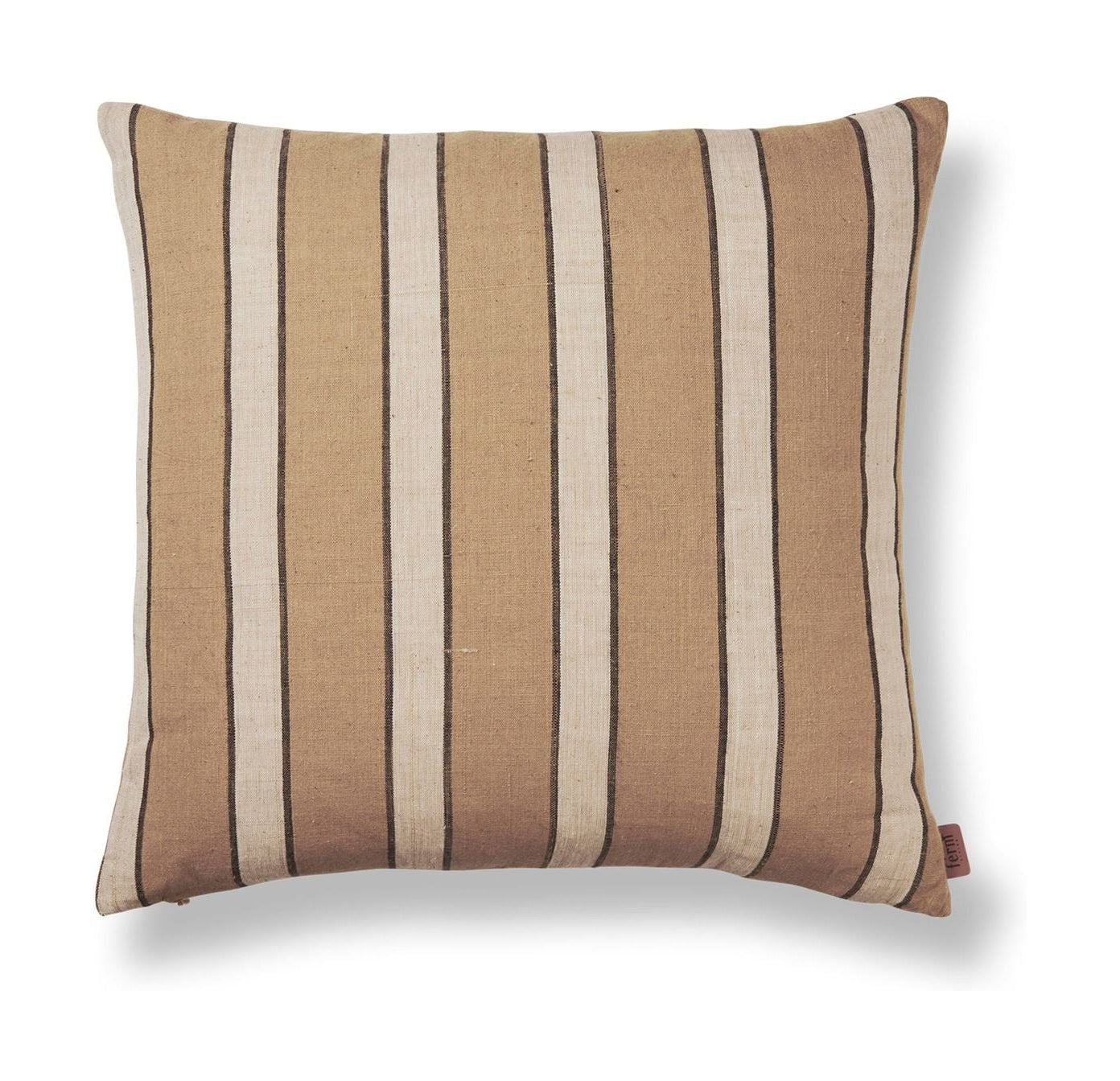 [product_category]-Ferm Living Brown Cotton Cushion, Lines-Ferm Living-5704723304456-1104267479-FER-1