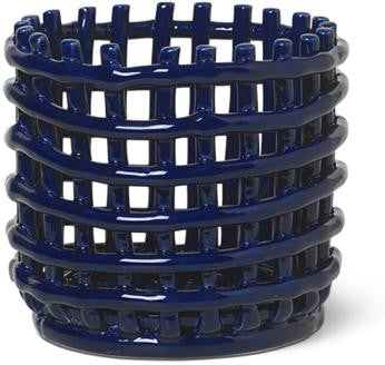 [product_category]-Ferm Living Ceramic Basket Small Blue-Ferm Living-5704723255727-110072401-FER-1