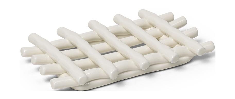[product_category]-Ferm Living Ceramic Soap Tray, Off White-Ferm Living-5704723292869-1104266320-FER-1