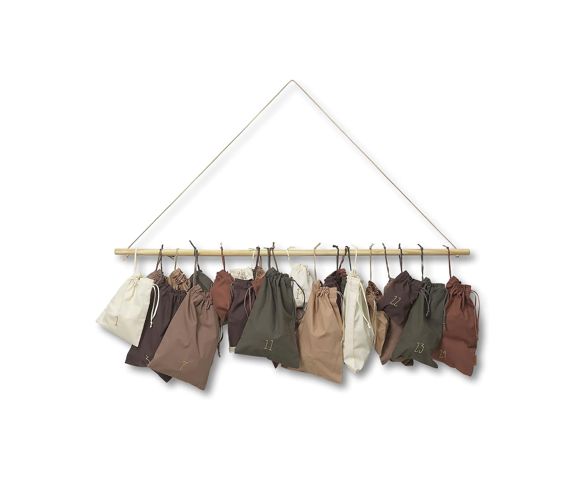 [product_category]-Ferm Living Christmas Countdown 24 Bags, Multicolor-Ferm Living-5704723292562-1104266290-FER-1