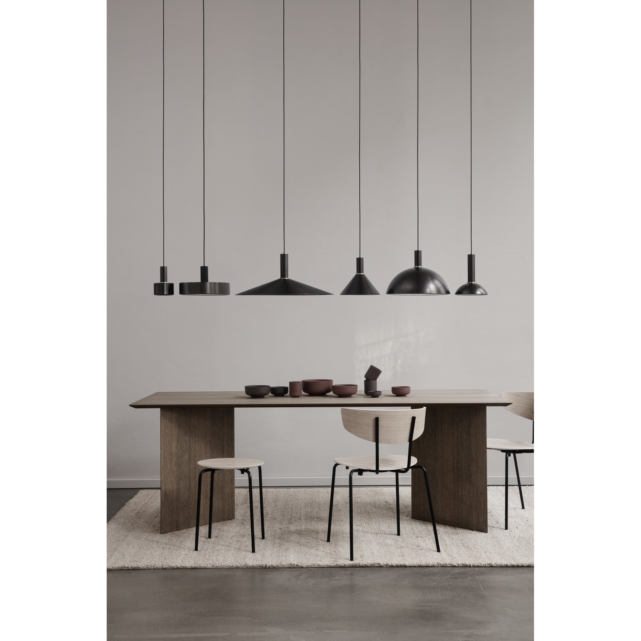 Ferm Living Cone Lampenschirm, schwarzer Messing