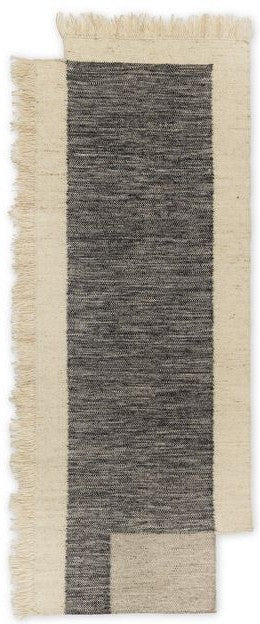 [product_category]-Ferm Living Counter Runner 80 X 200 Cm, Charcoal/Off White-Ferm Living-5704723311119-1104268145-FER-1