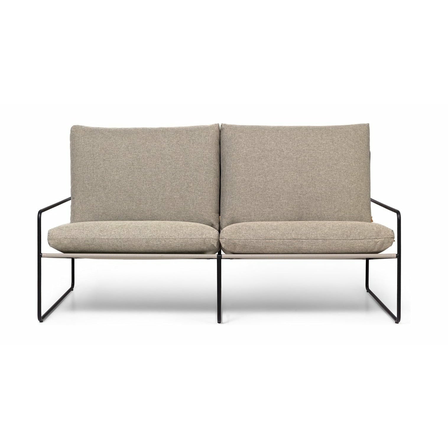 [product_category]-Ferm Living Desert 2 Seater Sofa, Black/Dark Sand-Ferm Living-5704723284000-1104265434-FER-1