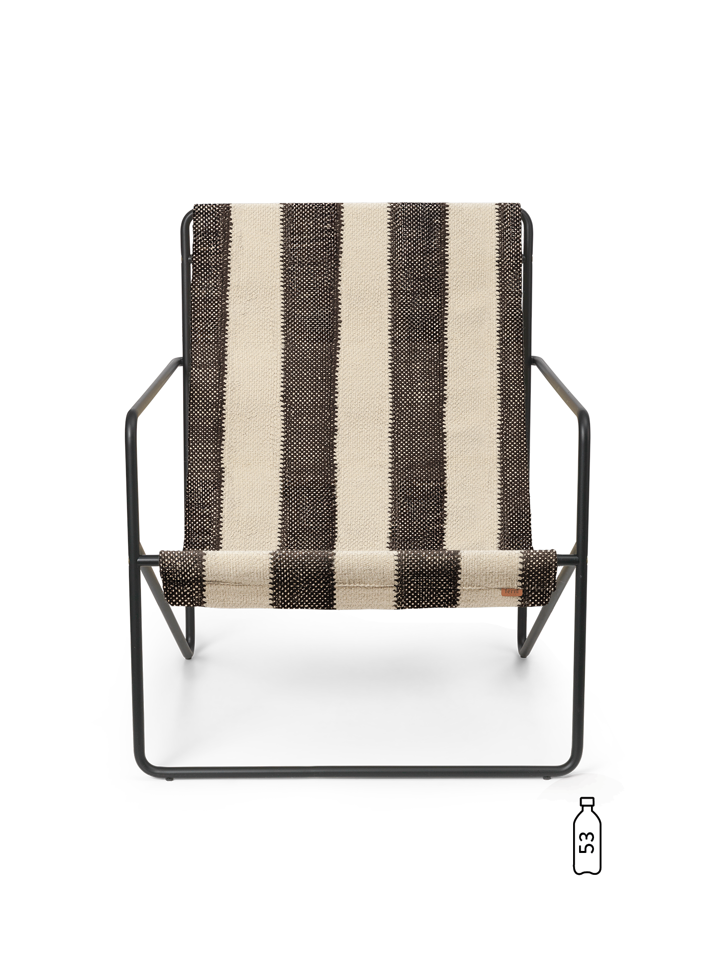 [product_category]-Ferm Living Desert Lounge Chair Black/Off White/Chocolate-Ferm Living-5704723320906-1104269105-FER-1