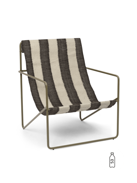 [product_category]-Ferm Living Desert Lounge Chair Olive/Off White/Chocolate-Ferm Living-5704723320920-1104269107-FER-2