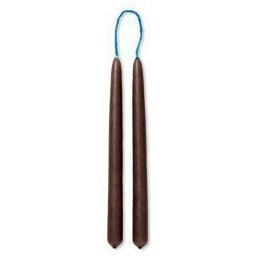 Ferm Living Bougies Trempées lot de 8 1,2x15 cm, marron