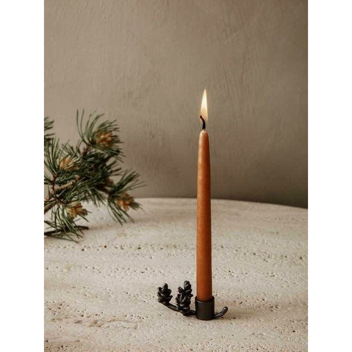 Conjunto de velas bañadas en Ferm Living de 8 1,2x15 cm, óxido