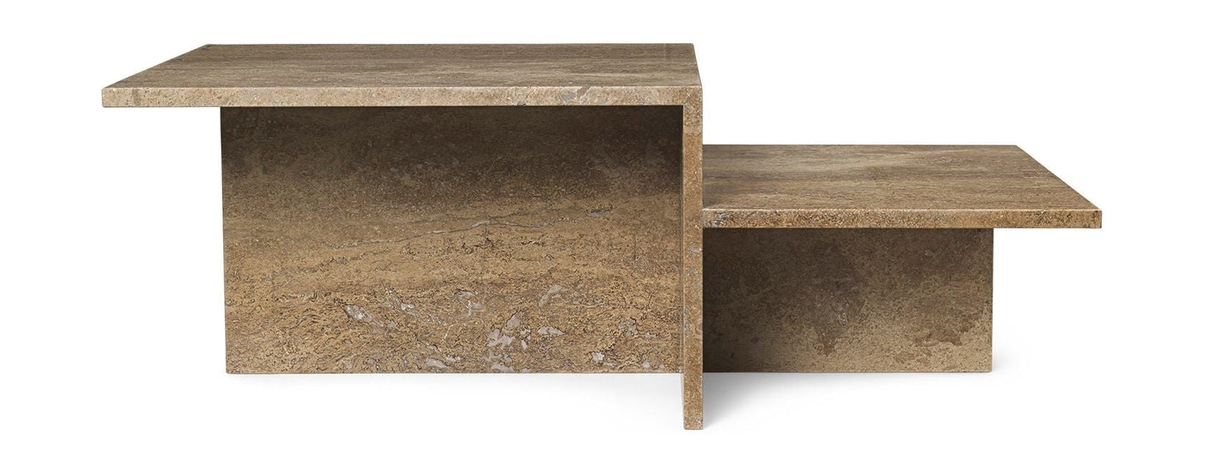 [product_category]-Ferm Living Distinct Coffee Table, Dark Brown Travertine-Ferm Living-5704723306627-1104267696-FER-1