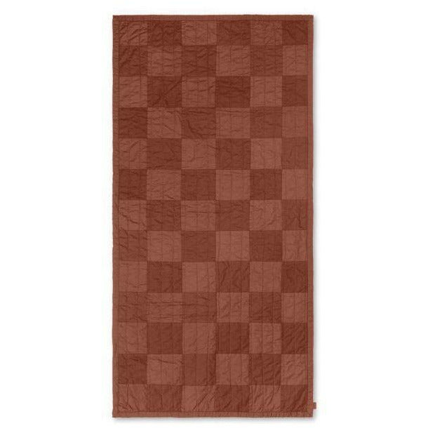 [product_category]-Ferm Living Duo Quilted Blanket 90x187 Cm, Red Brown-Ferm Living-5704723278757-1104264909-FER-1