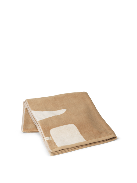 [product_category]-Ferm Living Ebb Bath Towel Sand/Off White-Ferm Living-5704723320418-1104269056-FER-2