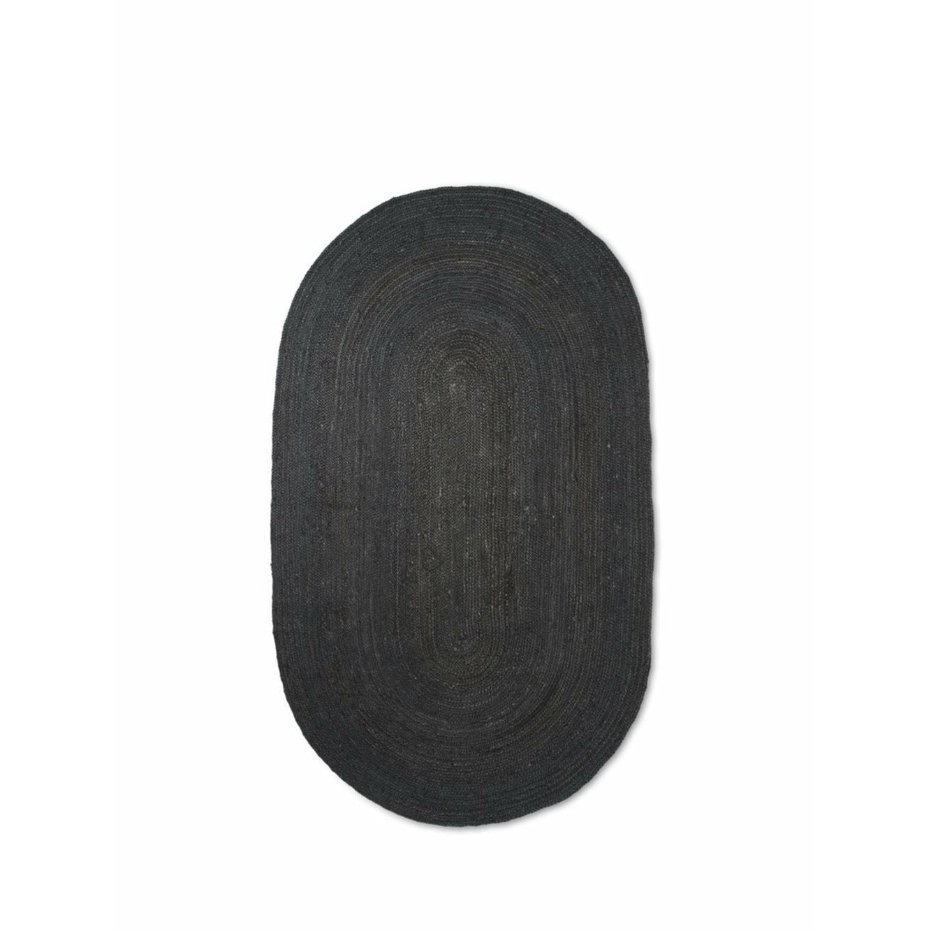 [product_category]-Ferm Living Eternal Oval Jute Rug Large, Black-Ferm Living-5704723263029-1104263336-FER-1