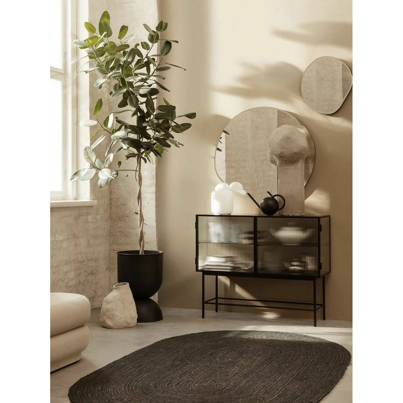 [product_category]-Ferm Living Eternal Oval Jute Rug Small, Black-Ferm Living-5704723263005-1104263334-FER-2