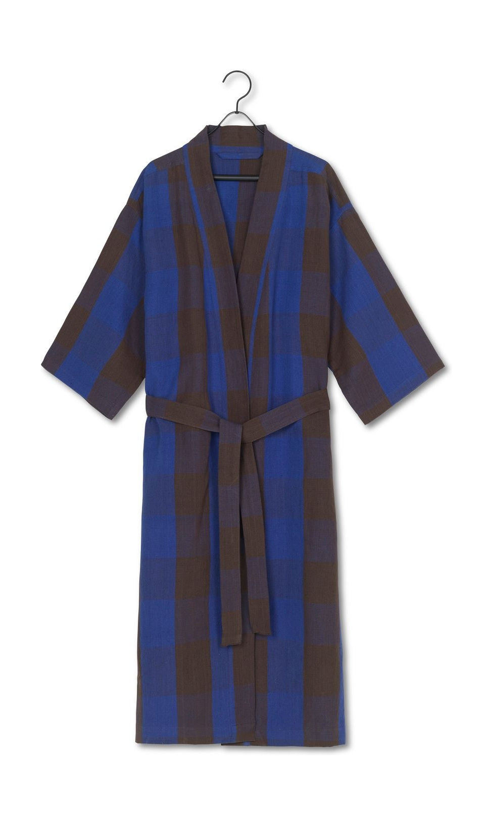 [product_category]-Ferm Living Field Bathrobe, Chocolate/Light Blue-Ferm Living-5704723283614-1104265395-FER-1