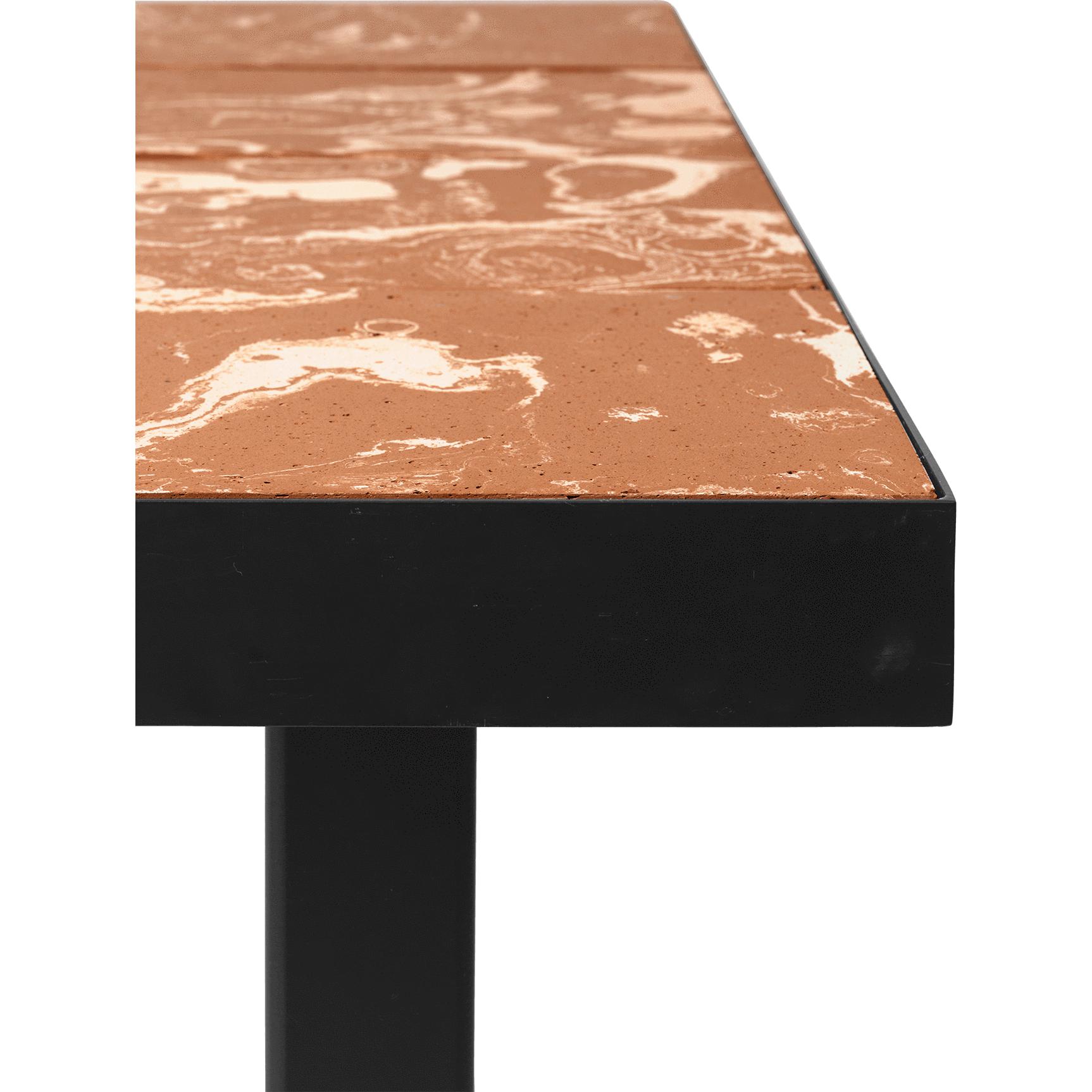 [product_category]-Ferm Living Flod Tiles Dining Table, Terracotta/Black-Ferm Living-5704723270768-1104264110-FER-2