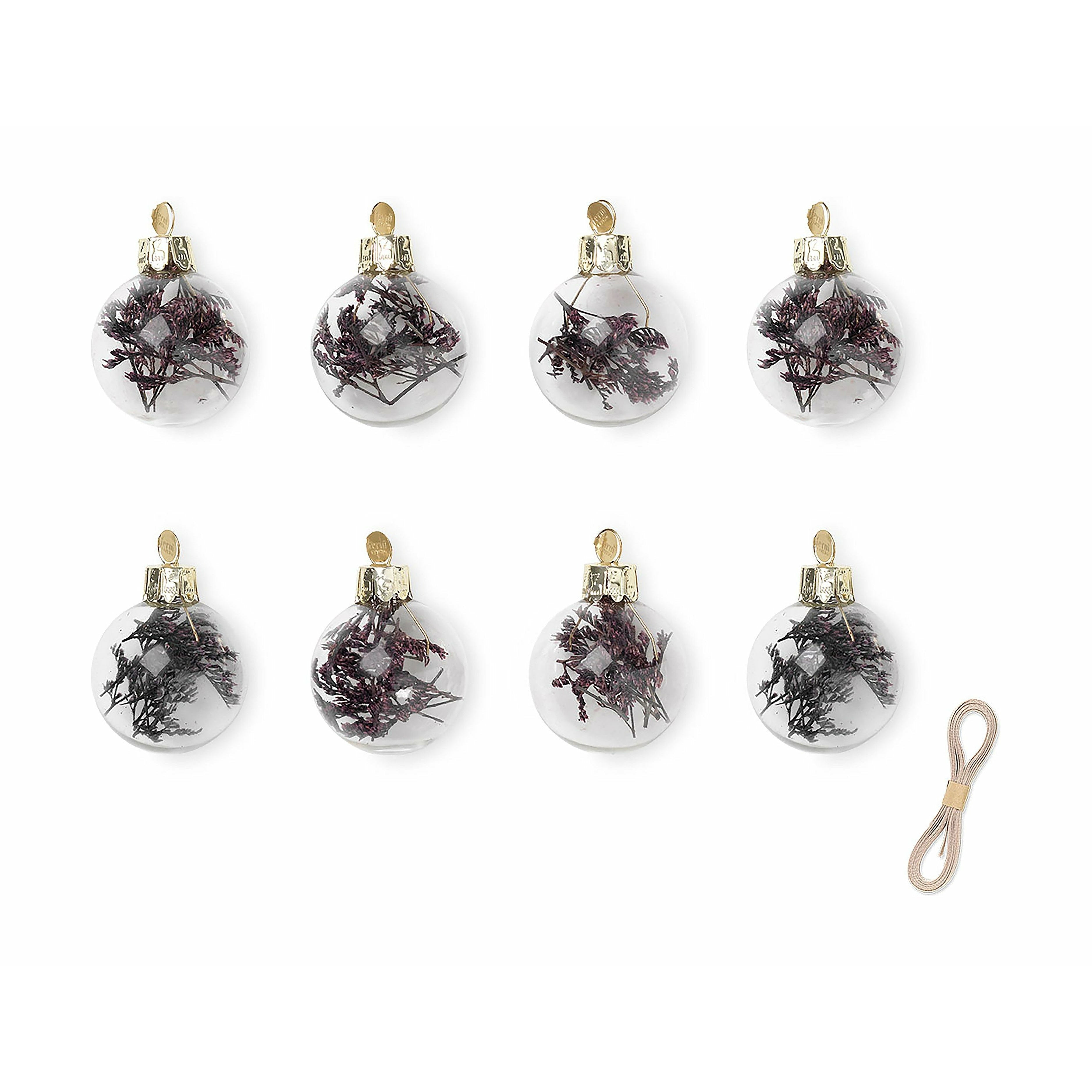 [product_category]-Ferm Living Flora Christmas Tree Decorations Large Set Of 8, Purple-Ferm Living-5704723275145-1104264548-FER-1