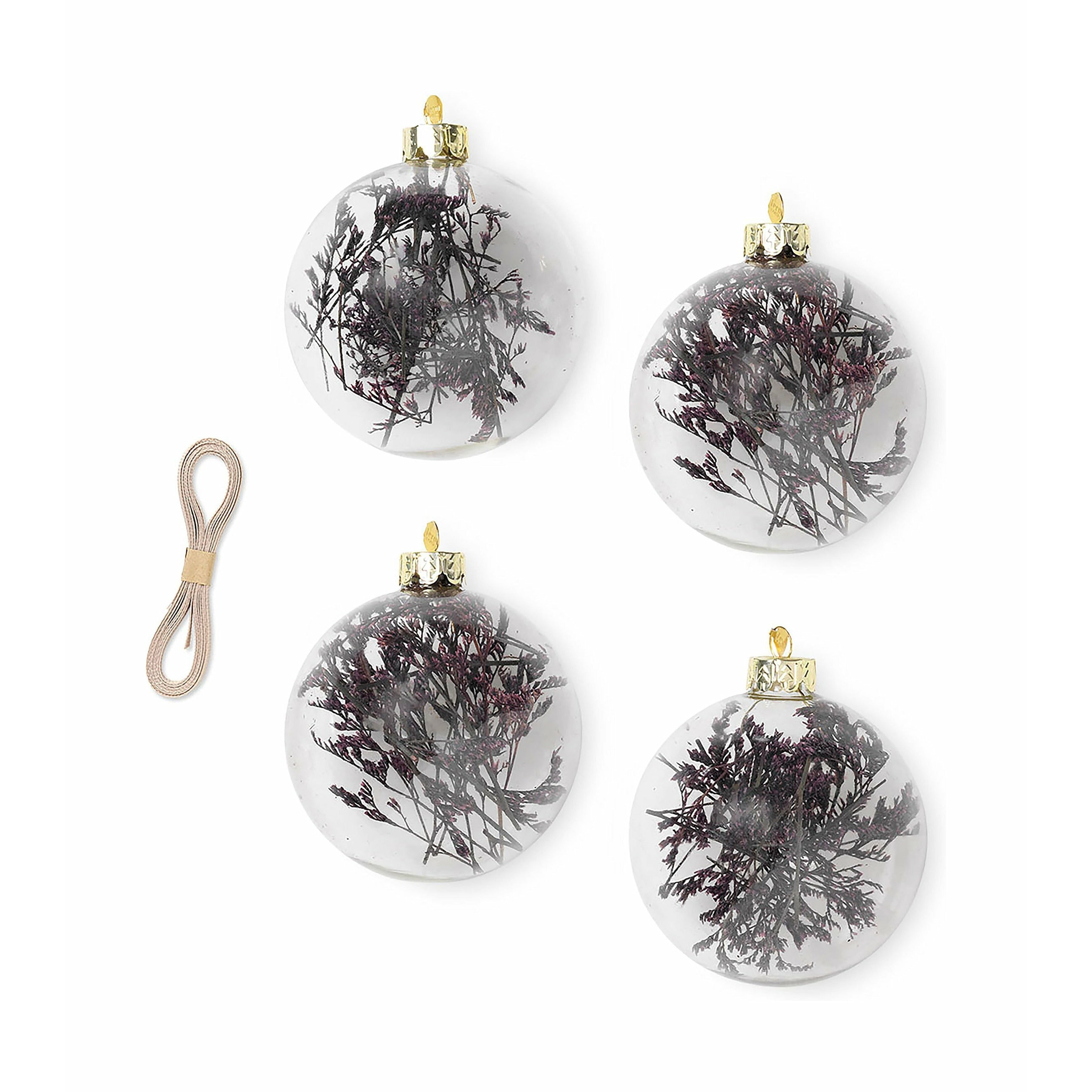 [product_category]-Ferm Living Flora Christmas Tree Decorations Medium Set Of 4, Purple-Ferm Living-5704723275169-1104264550-FER-1