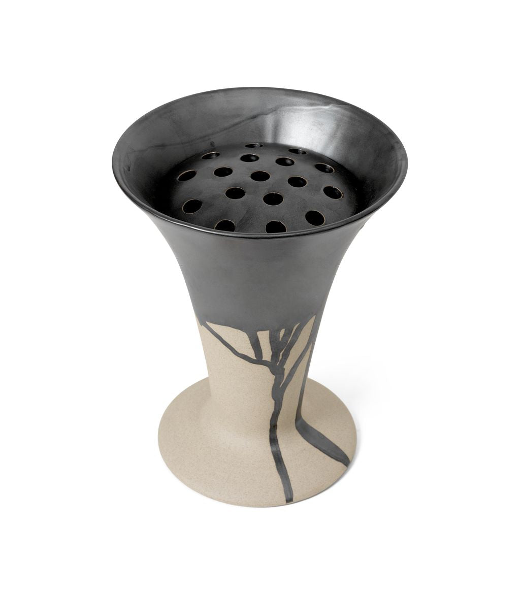 [product_category]-Ferm Living Flores Vase, Sand/Black-Ferm Living-5704723284932-1104265527-FER-2