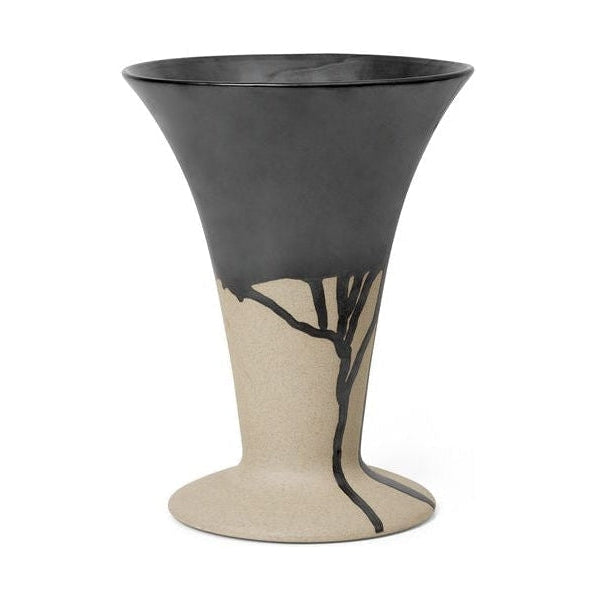 [product_category]-Ferm Living Flores Vase, Sand/Black-Ferm Living-5704723284932-1104265527-FER-3