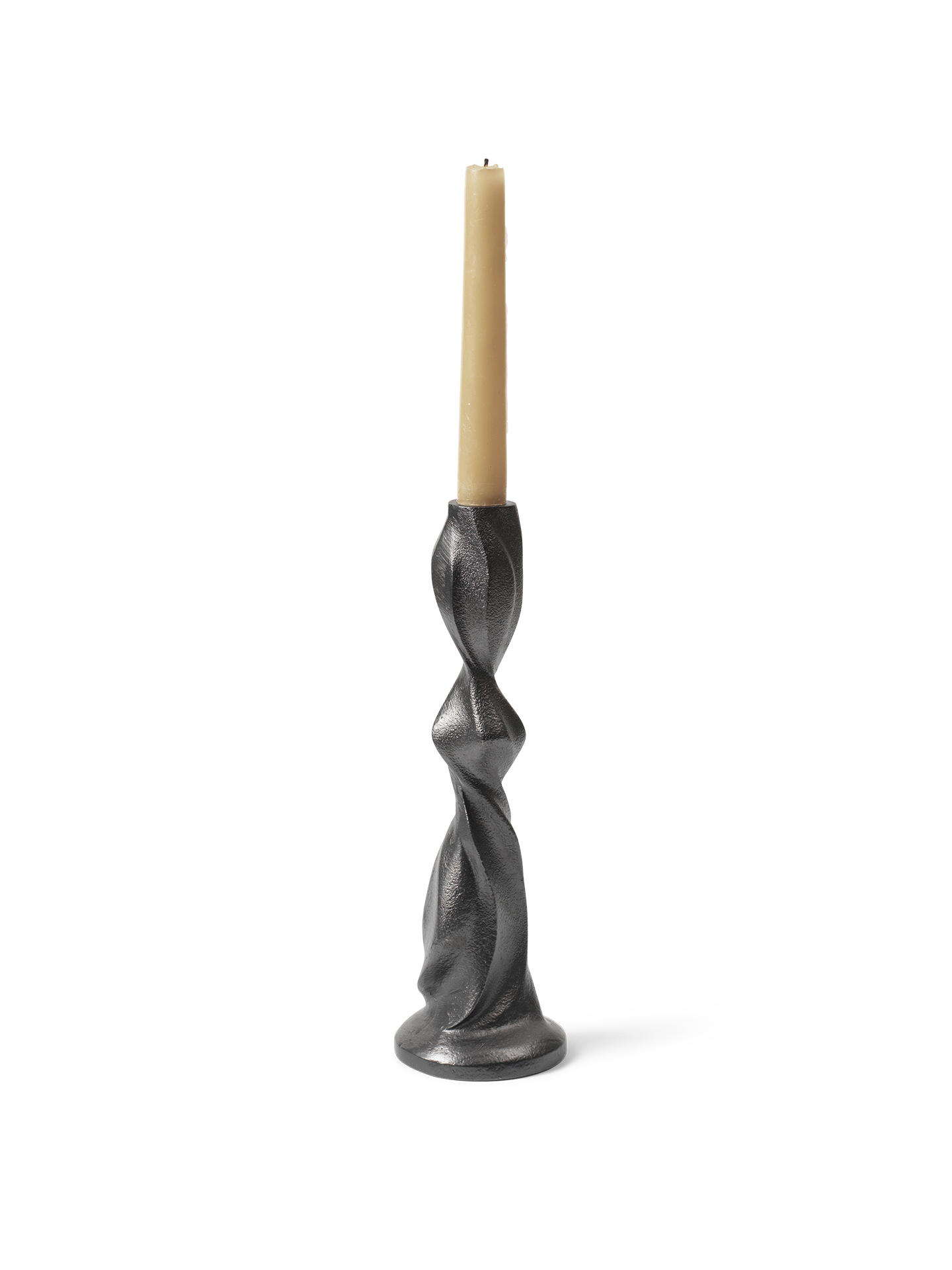 [product_category]-Ferm Living Gale Candle Holder H25 Blackened Aluminium-Ferm Living-5704723316794-1104268694-FER-2