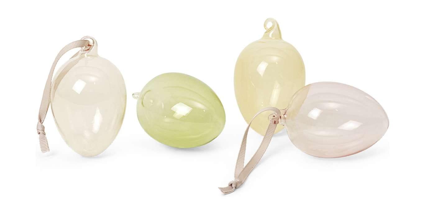 [product_category]-Ferm Living Glass Easter Eggs Set Of 4, Mixed Light-Ferm Living-5704723297284-1104266762-FER-4