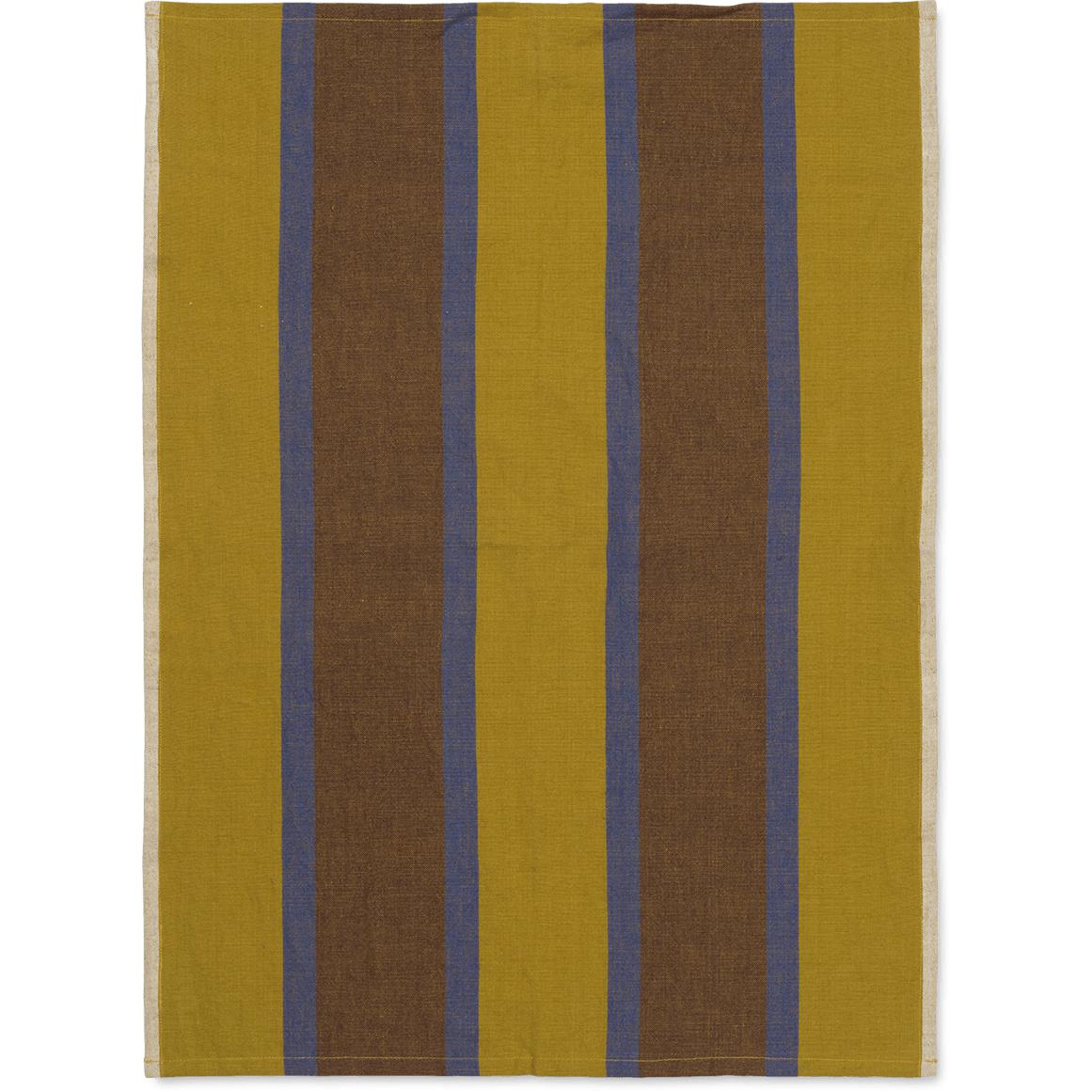 [product_category]-Ferm Living Hale Tea Towel, Lime/Bright Blue/Chocolate-Ferm Living-5704723271079-1104264141-FER-1
