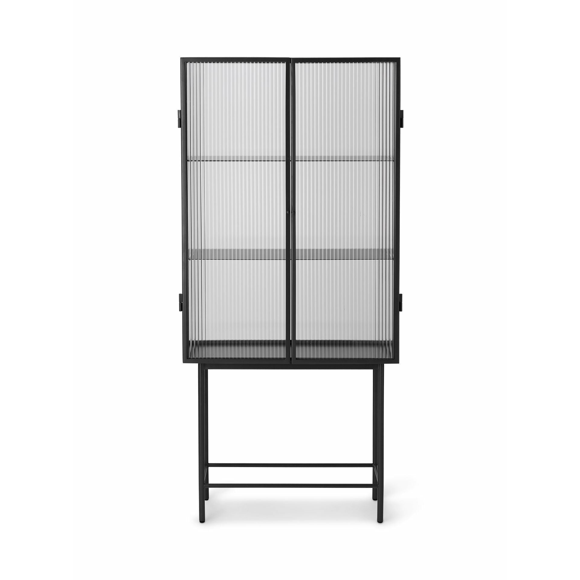 [product_category]-Ferm Living Haze Display Case Reeded Glass, Black-Ferm Living-5704723260721-1104263106-FER-1