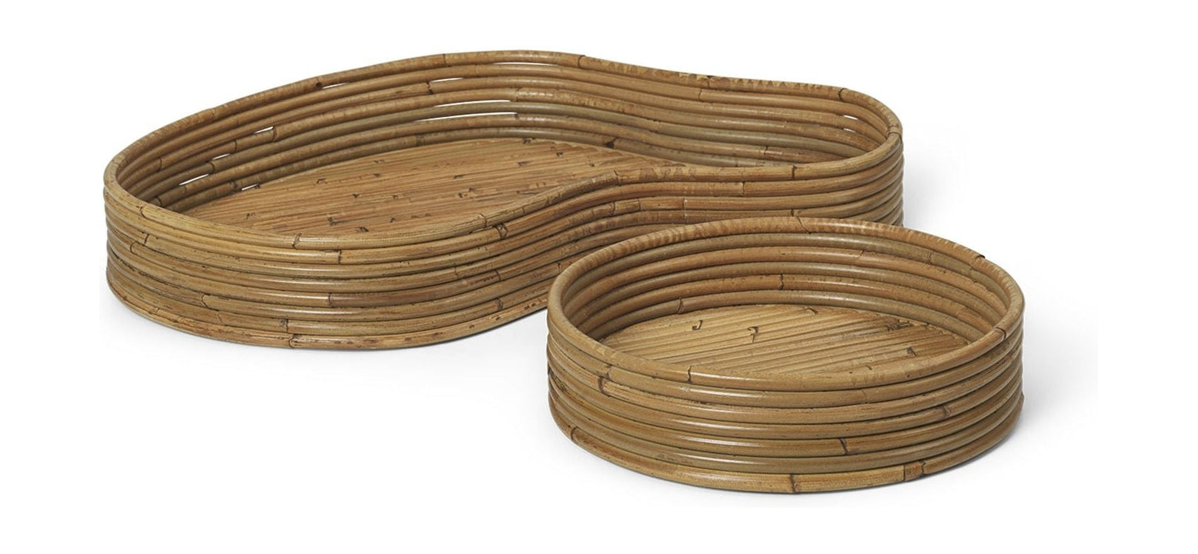 [product_category]-Ferm Living Isola Trays Set Of 2, Natural Stained-Ferm Living-5704723304258-1104267459-FER-1