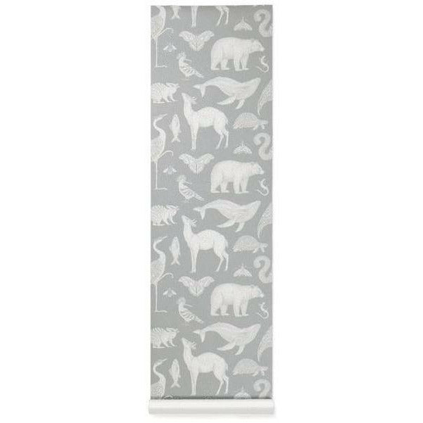 [product_category]-Ferm Living Katie Scott Tapet Animals 53x100 Cm, Grey-Ferm Living-5704723276142-1104264648-FER-1