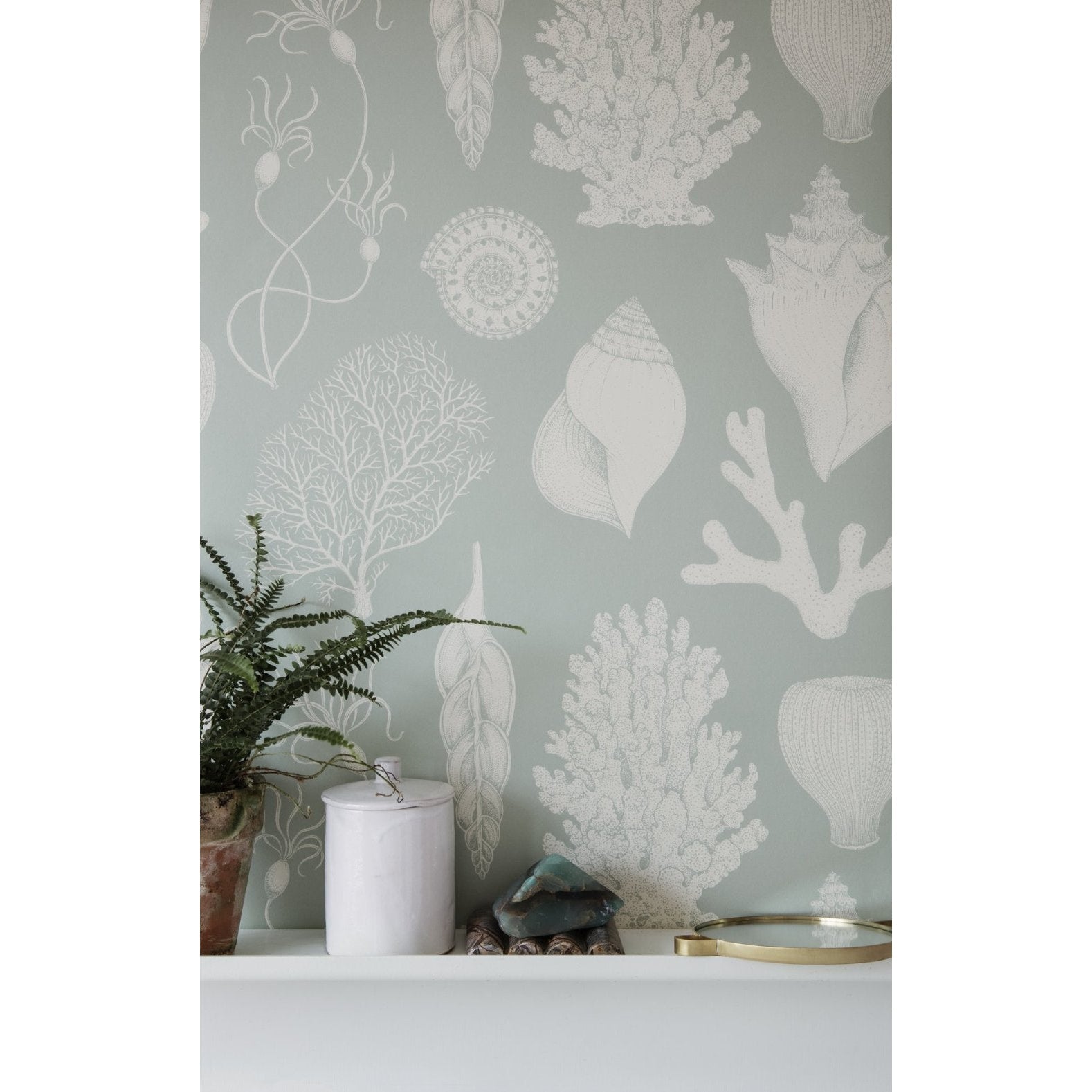 [product_category]-Ferm Living Katie Scott Wallpaper Shells, Aqua-Ferm Living-5704723031475-100236675-FER-2