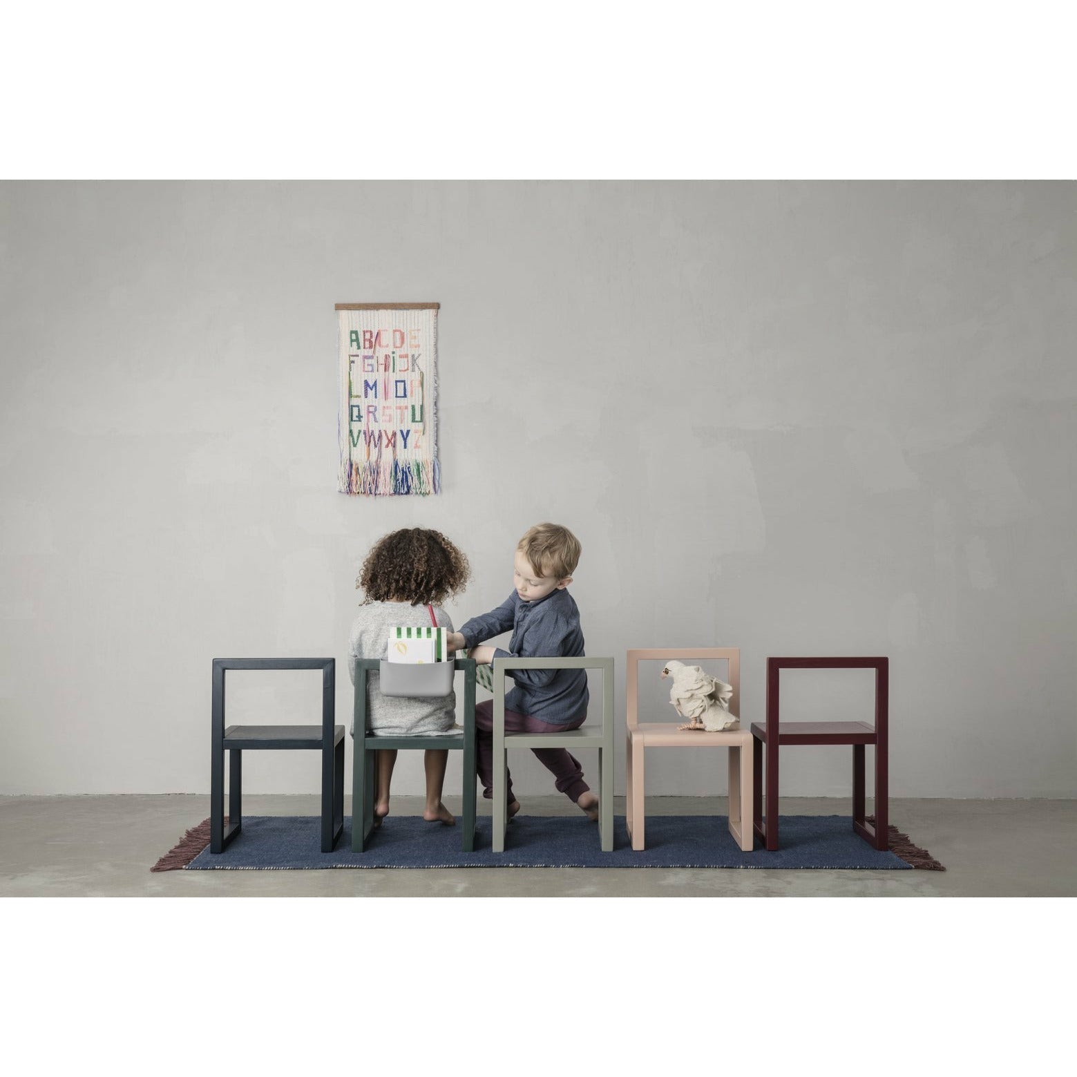 Ferm Living Little Architect Stol, Rose