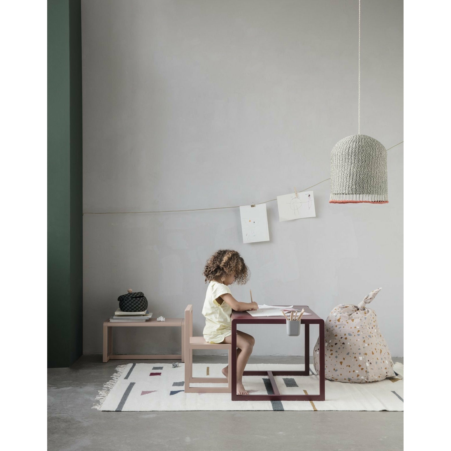 [product_category]-Ferm Living Little Architect Table, Rose-Ferm Living-5704723010609-3261-FER-2