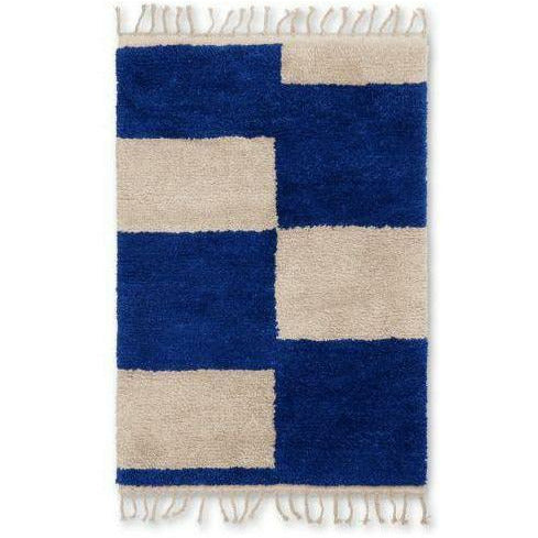 [product_category]-Ferm Living Mara Handknotted Carpet 120x180 Cm, Bright Blue/Off White-Ferm Living-5704723278559-1104264889-FER-1