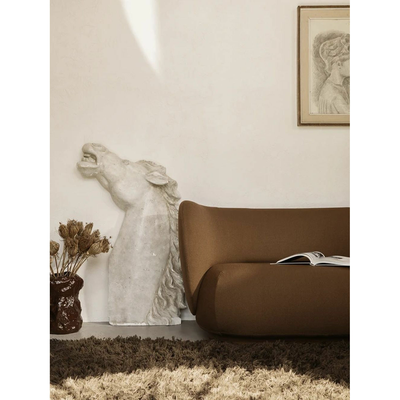 [product_category]-Ferm Living Meadow High Pile Rug Large, Dark Beige-Ferm Living-5704723263838-1104263417-FER-3