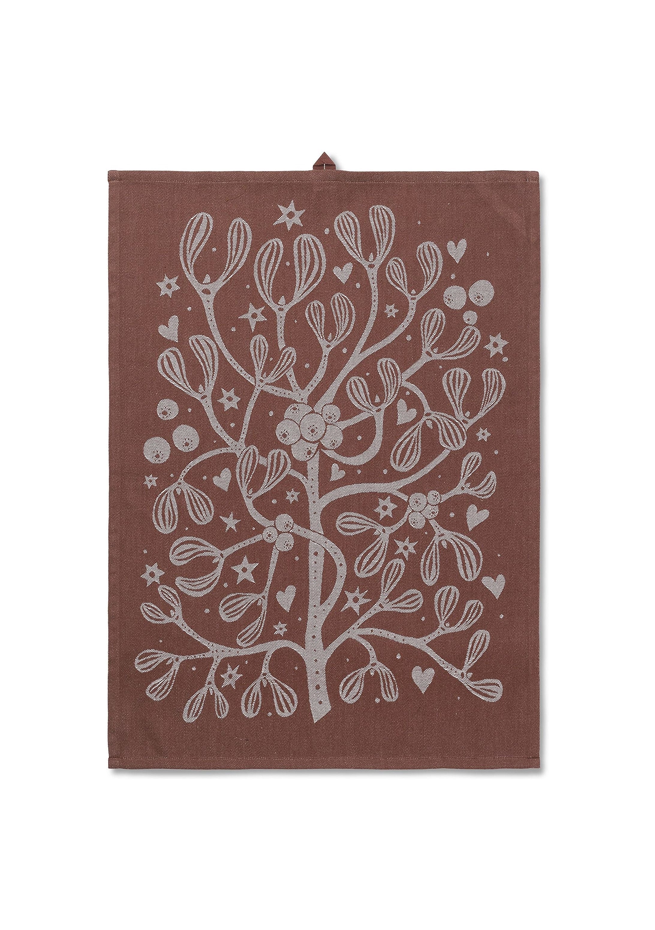 [product_category]-Ferm Living Mistletoe Tea Towel, Cinnamon-Ferm Living-5704723292487-1104266282-FER-1