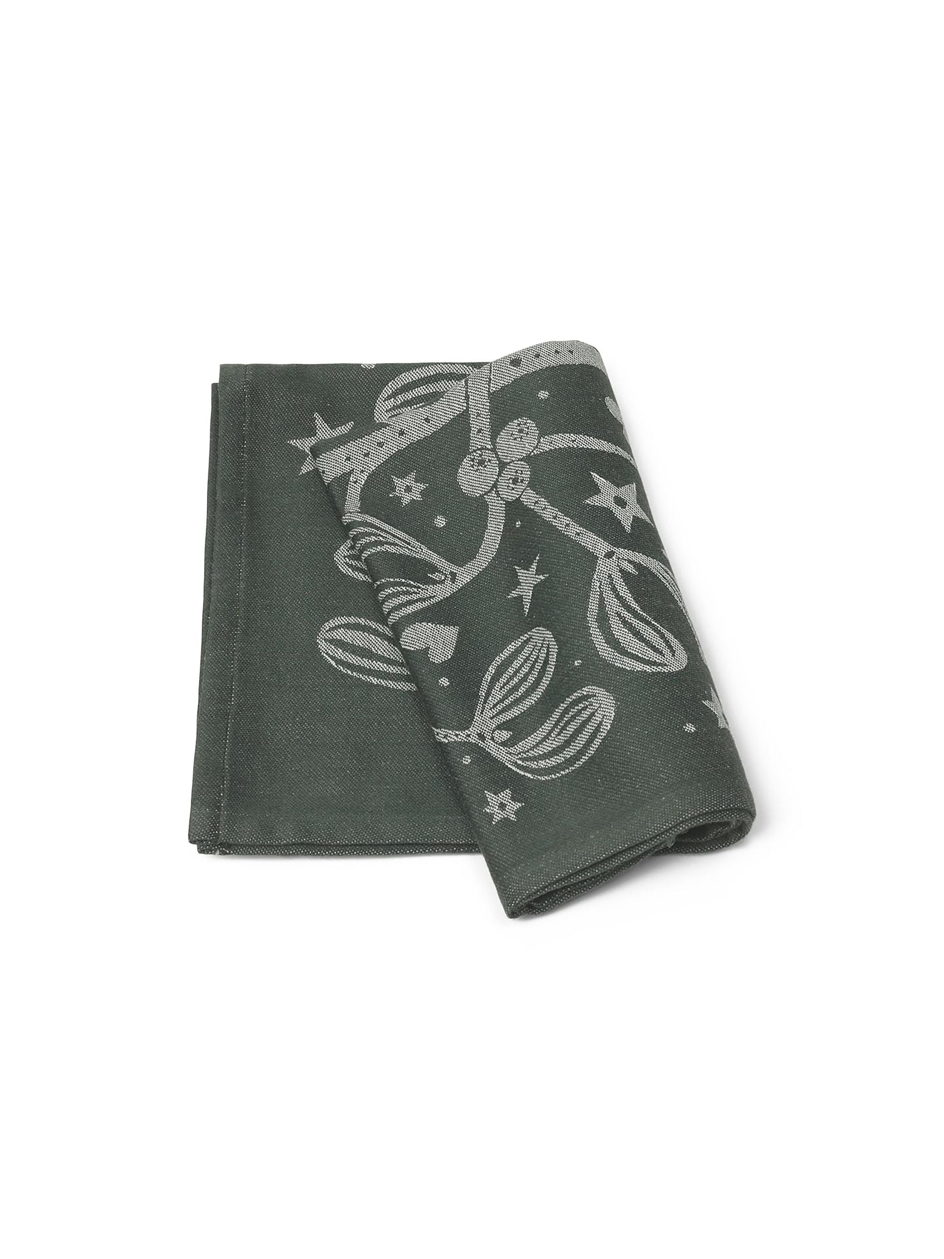 [product_category]-Ferm Living Mistletoe Tea Towel, Dark Green-Ferm Living-5704723292463-1104266280-FER-3